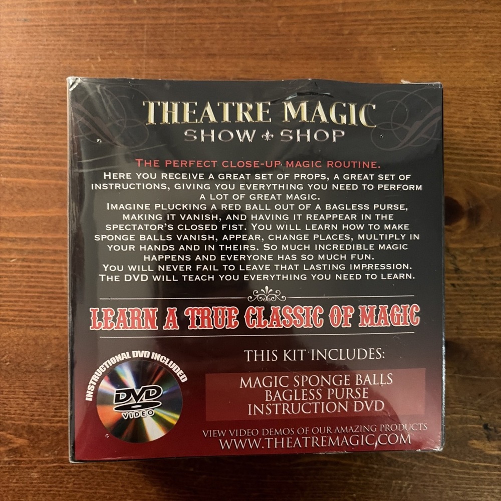 ⭐️ Theatre Magic Presents Sponge Ball Magic - Classic Close Up Magic With DVD - Picture 2 of 4